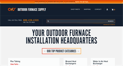 Desktop Screenshot of outdoorfurnacesupply.com